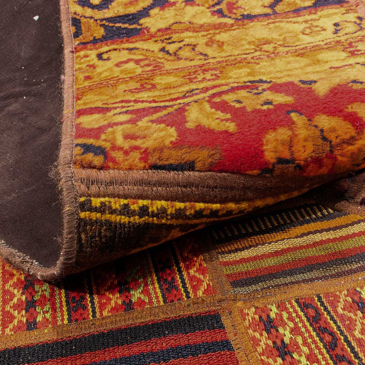 Patchwork tapijt - 234 x 169 cm - veelkleurig