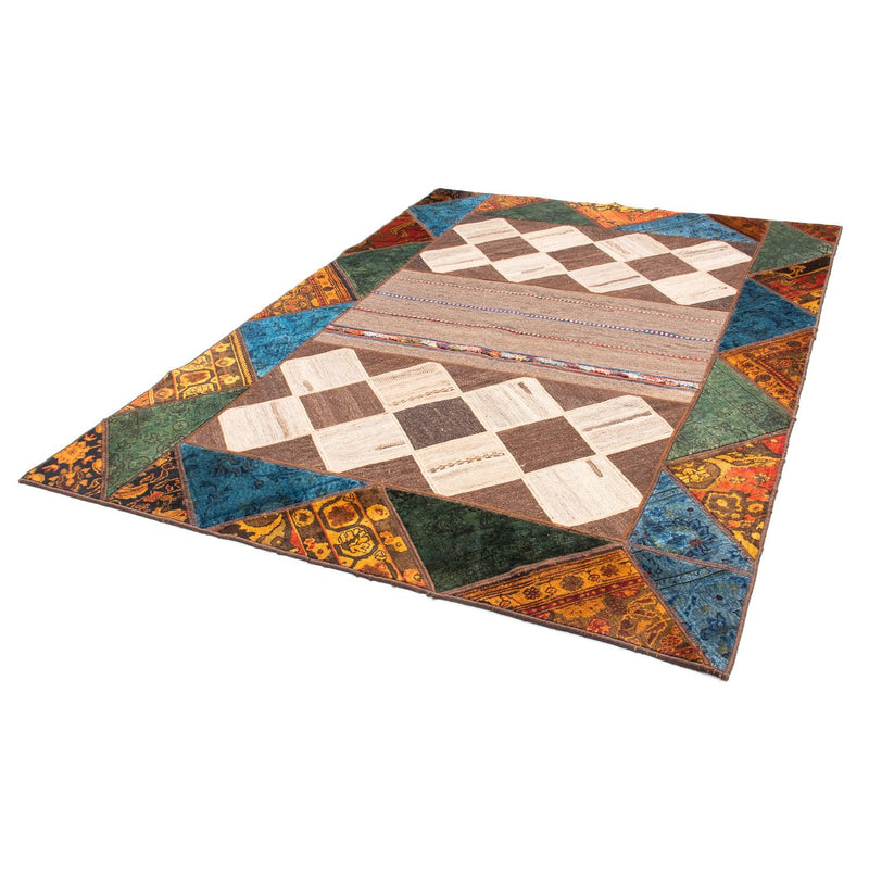 Patchwork tapijt - 224 x 164 cm - veelkleurig