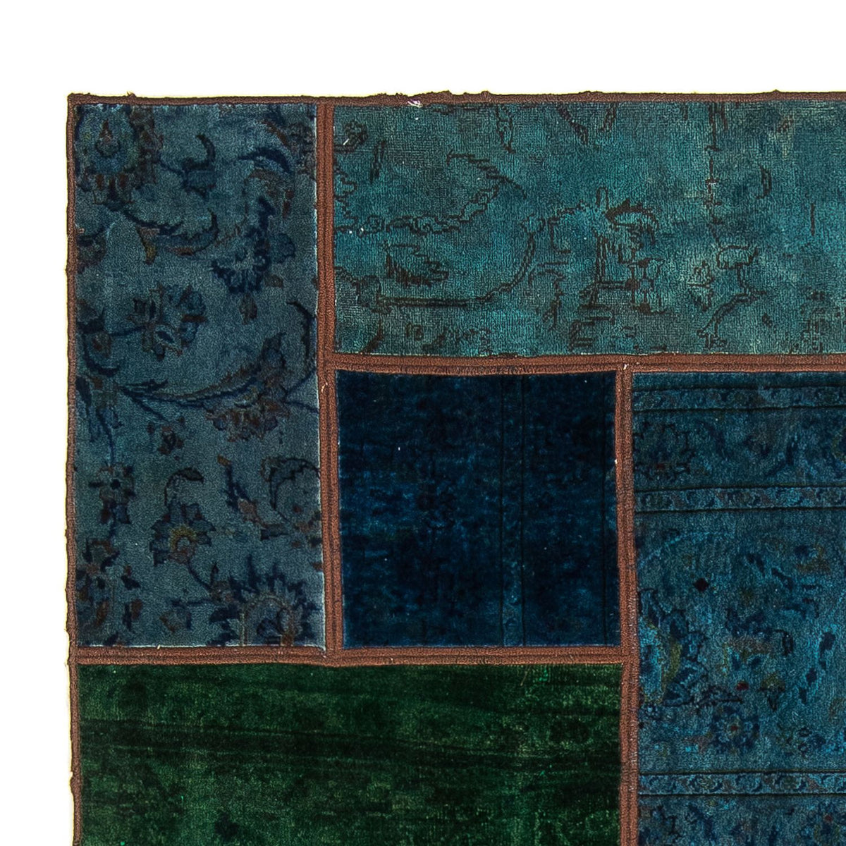 Patchwork tapijt - 207 x 143 cm - veelkleurig