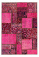 Patchwork tapijt 197x138cm - Perserteppich Wollteppich