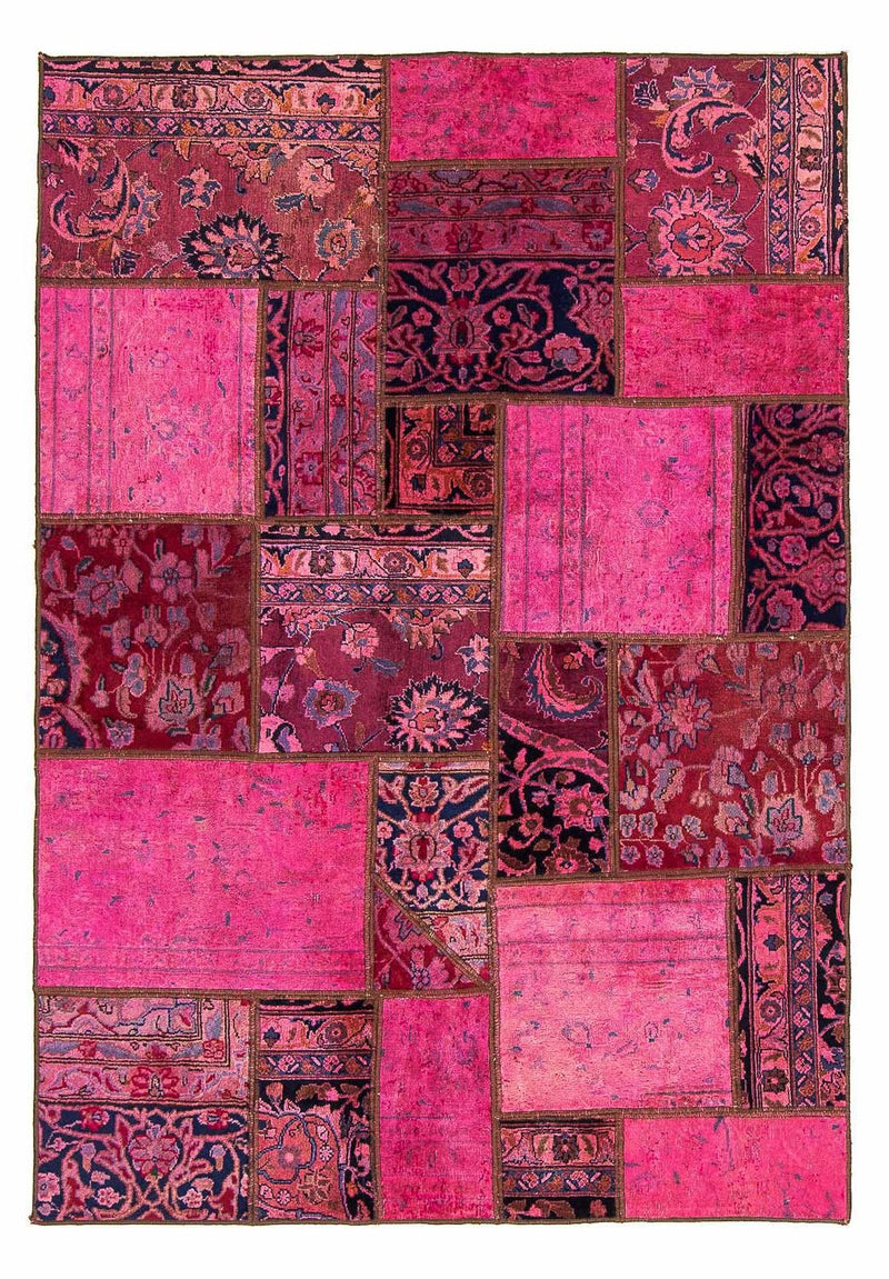 Patchwork tapijt - 197 x 138 cm - veelkleurig