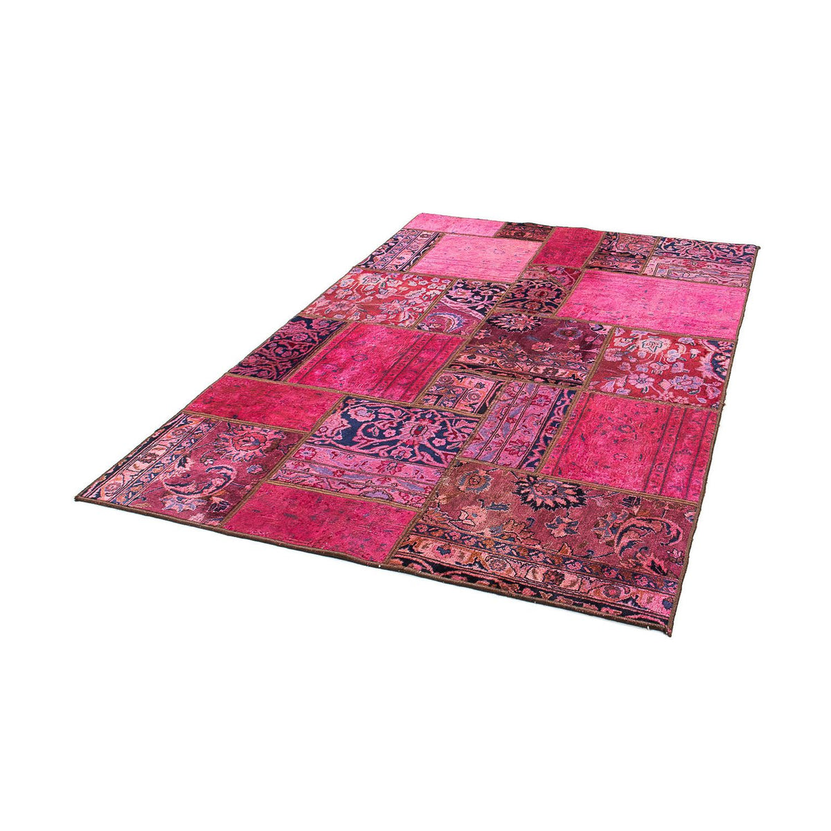 Patchwork tapijt - 197 x 138 cm - veelkleurig