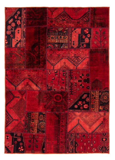 Patchwork tapijt 148x208cm - Perserteppich Wollteppich