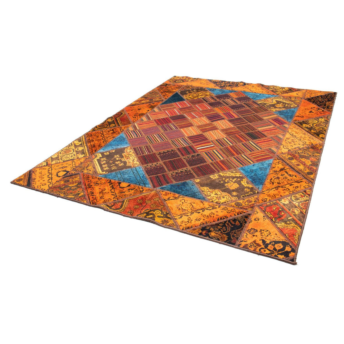 Patchwork tapijt - 234 x 176 cm - veelkleurig