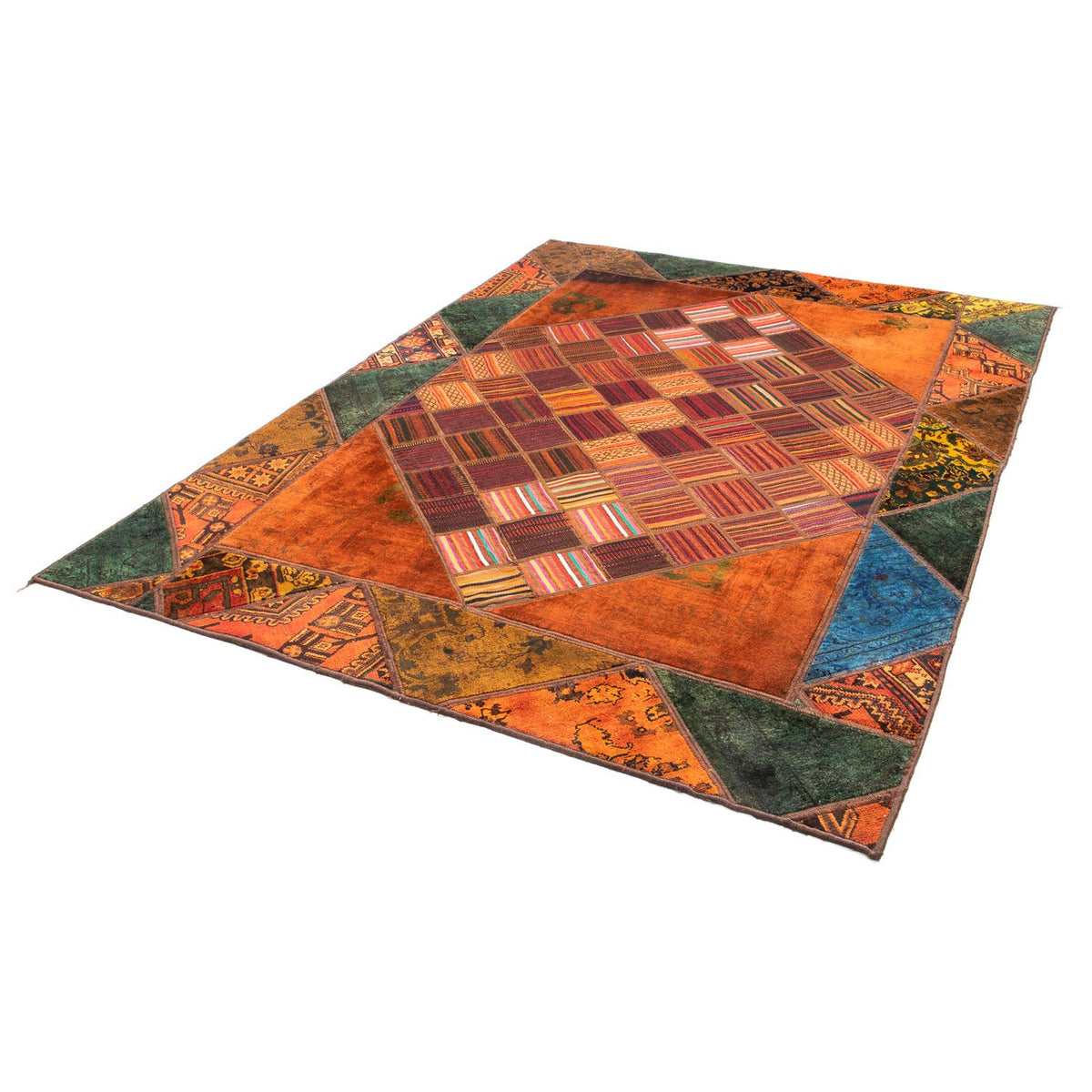 Patchwork tapijt - 225 x 164 cm - veelkleurig