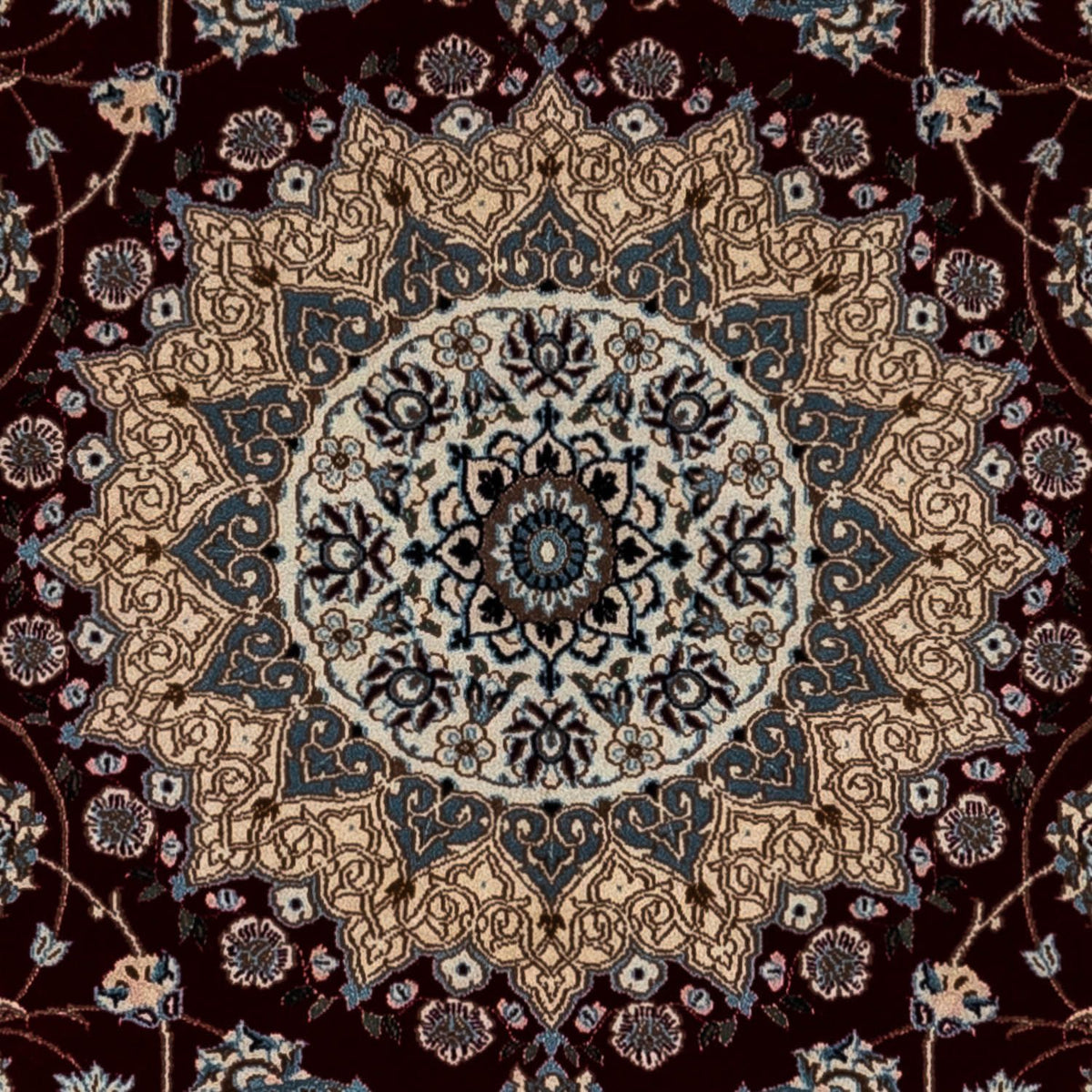 Perzisch tapijt - Nain - Koninklijk - 352 x 251 cm - zwart