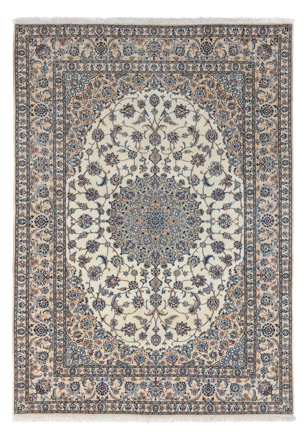 Perzisch tapijt - Nain - Koninklijk - 350 x 250 cm - beige