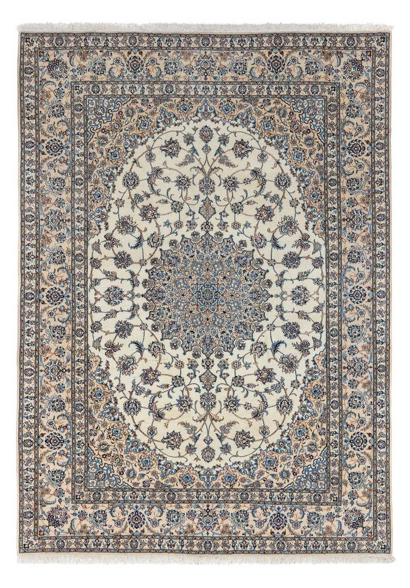 Perzisch tapijt - Nain - Koninklijk - 350 x 250 cm - beige