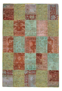 Patchwork tapijt - 223 x 150 cm - veelkleurig