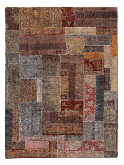 Patchwork tapijt 146x194cm - Wollen tapijt
