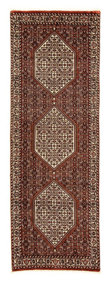 Loper Perzisch tapijt - Bijar - 273 x 87 cm - donkerrood