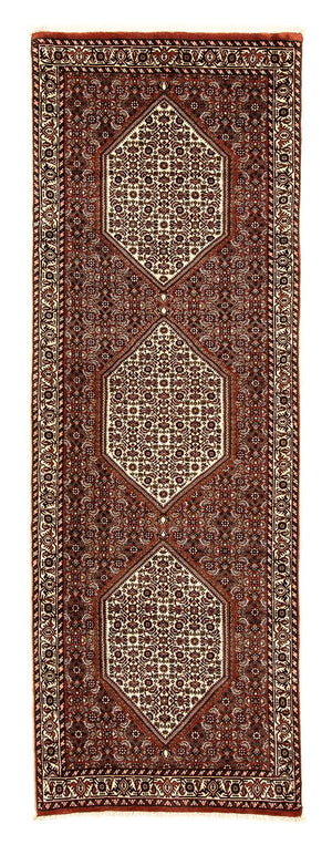 Loper Perzisch tapijt - Bijar - 273 x 87 cm - donkerrood