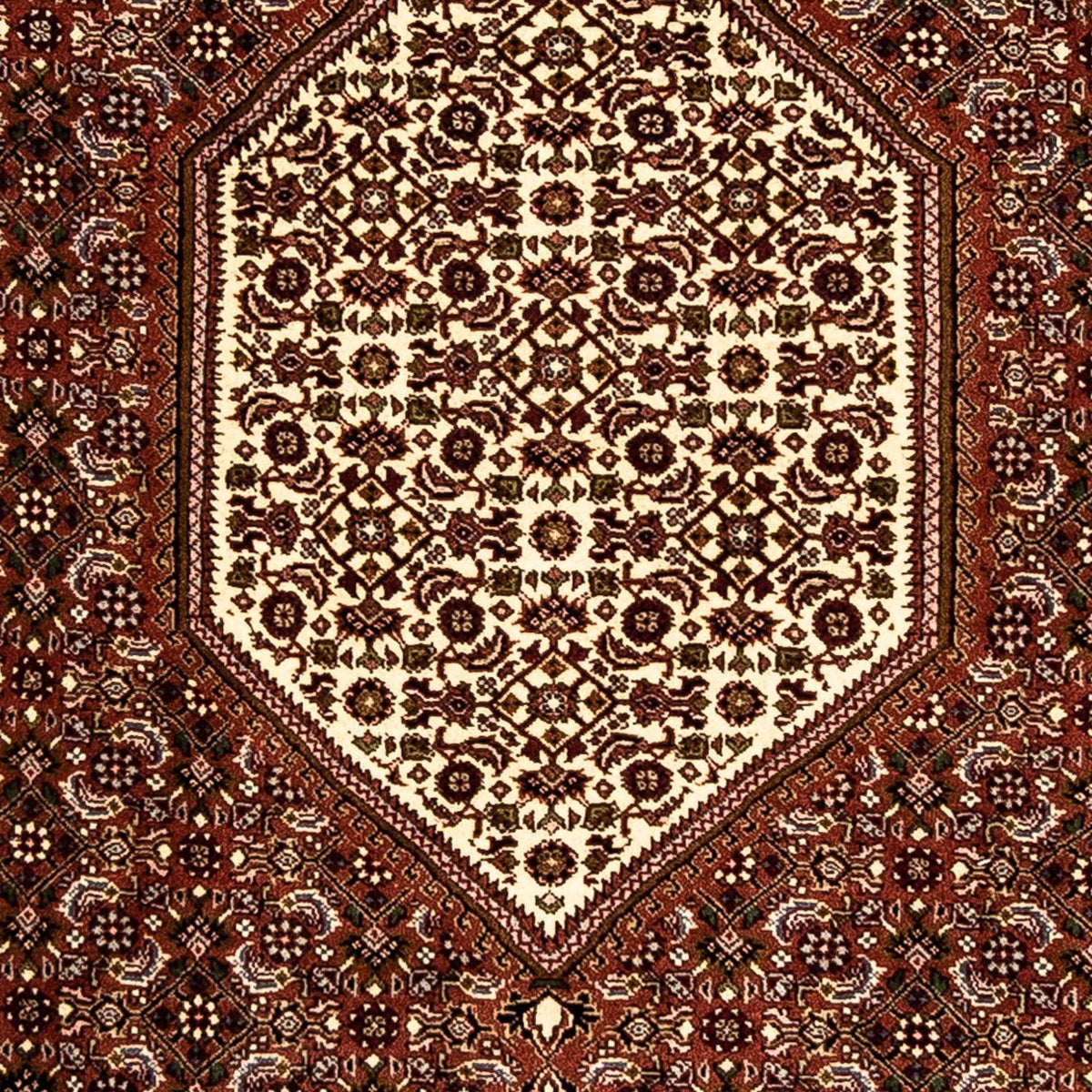 Loper Perzisch tapijt - Bijar - 273 x 87 cm - donkerrood