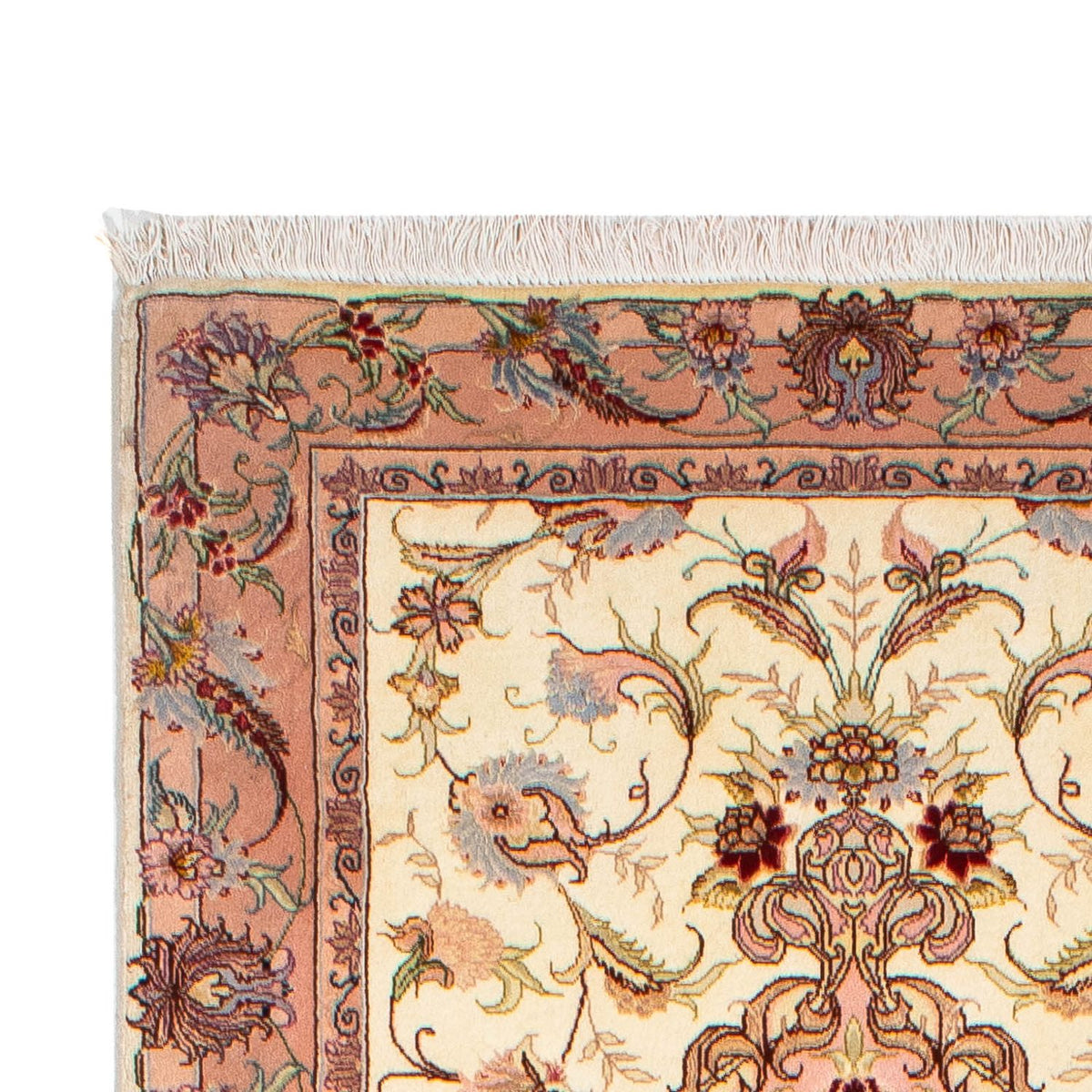 Loper Perzisch tapijt - Tabriz - Royal - 310 x 88 cm - beige