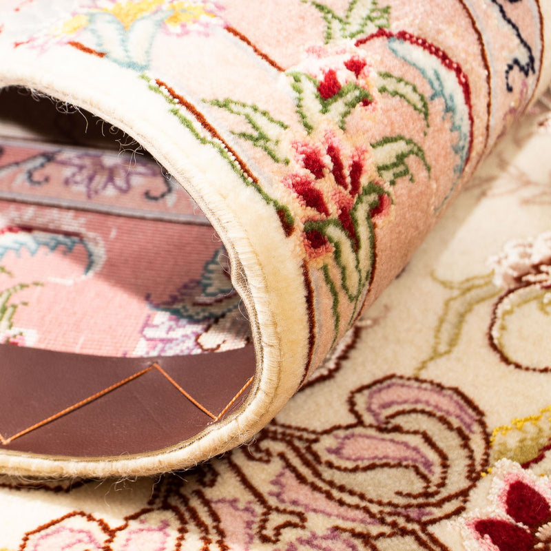 Loper Perzisch tapijt - Tabriz - Royal - 310 x 88 cm - beige