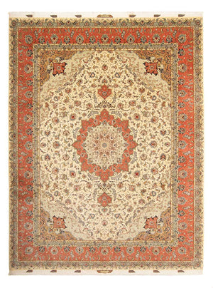 Perzisch tapijt - Tabriz - Royal - 387 x 307 cm - bruin