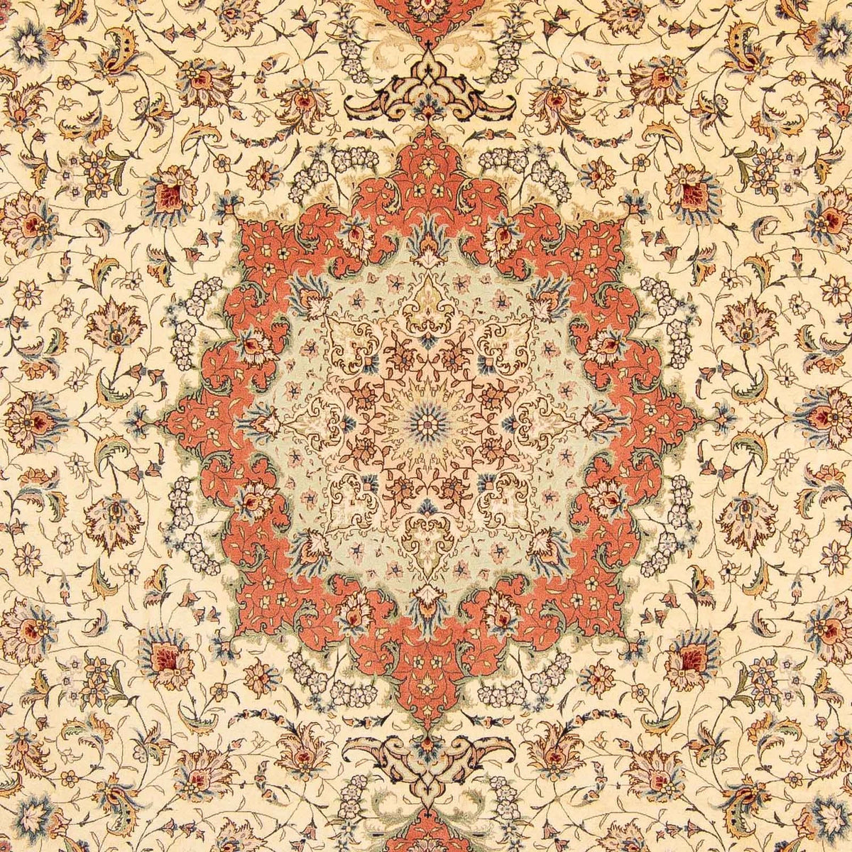 Perzisch tapijt - Tabriz - Royal - 387 x 307 cm - bruin