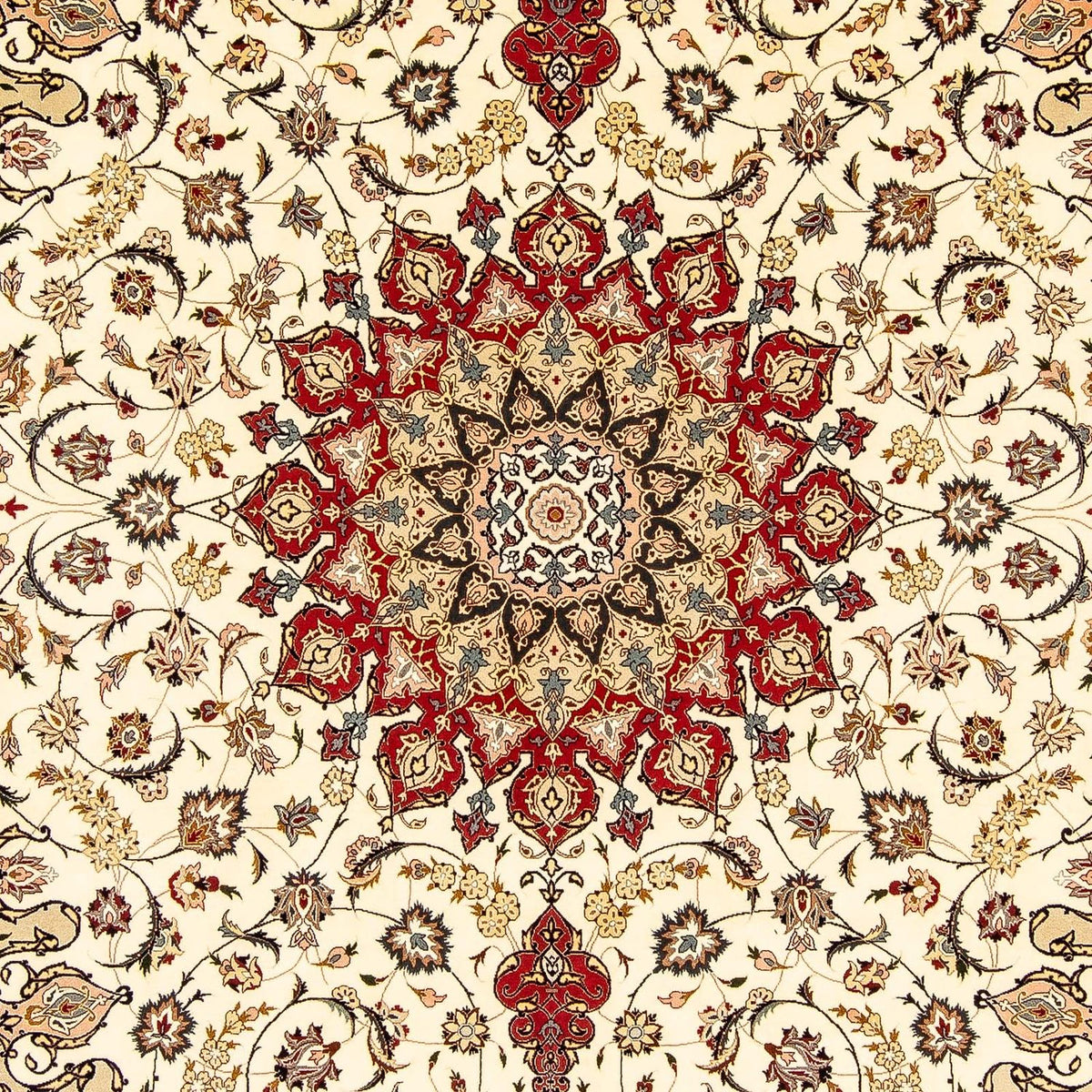 Perzisch tapijt - Tabriz - Royal - 350 x 251 cm - beige