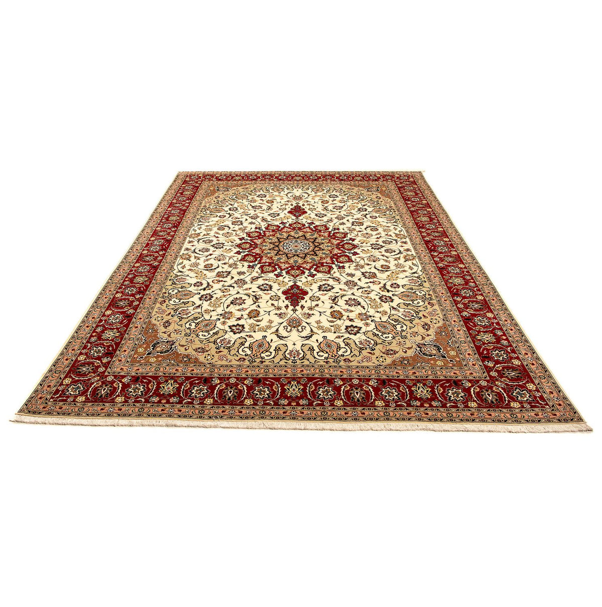 Perzisch tapijt - Tabriz - Royal - 350 x 251 cm - beige