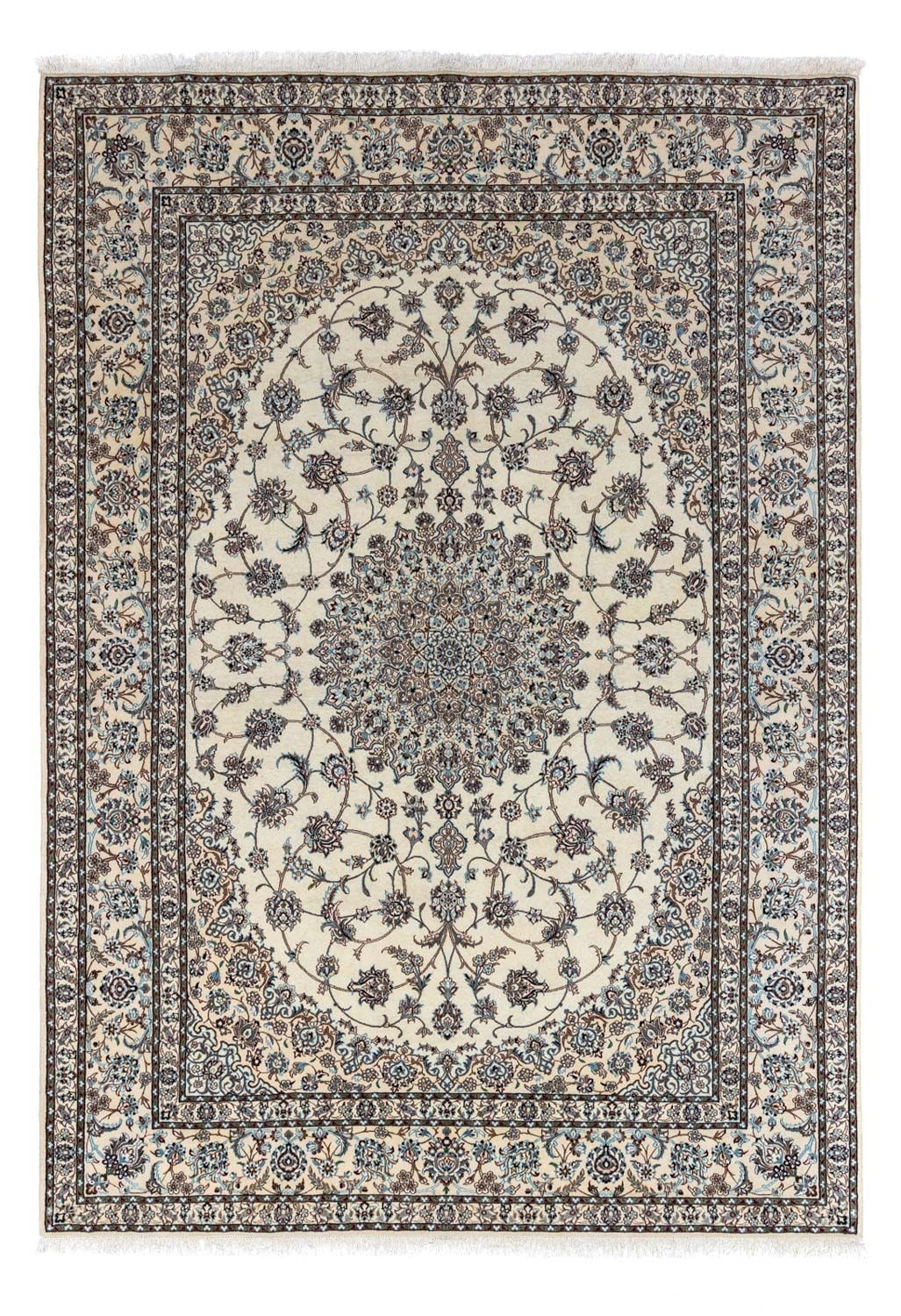 Perzisch tapijt - Nain - Koninklijk - 348 x 248 cm - beige