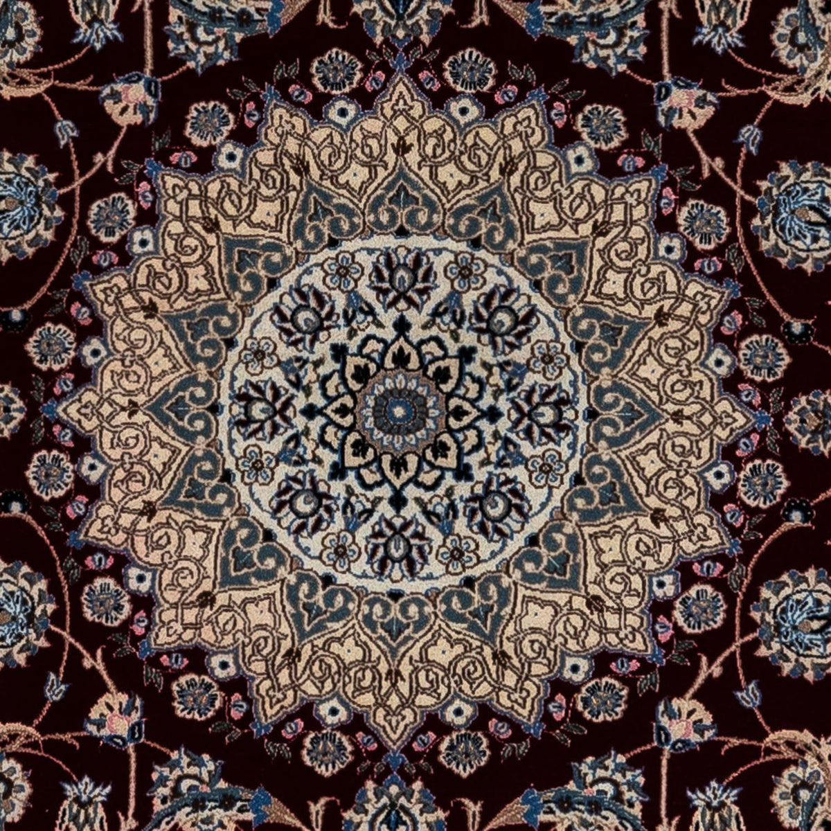 Perzisch tapijt - Nain - Koninklijk - 348 x 248 cm - zwart