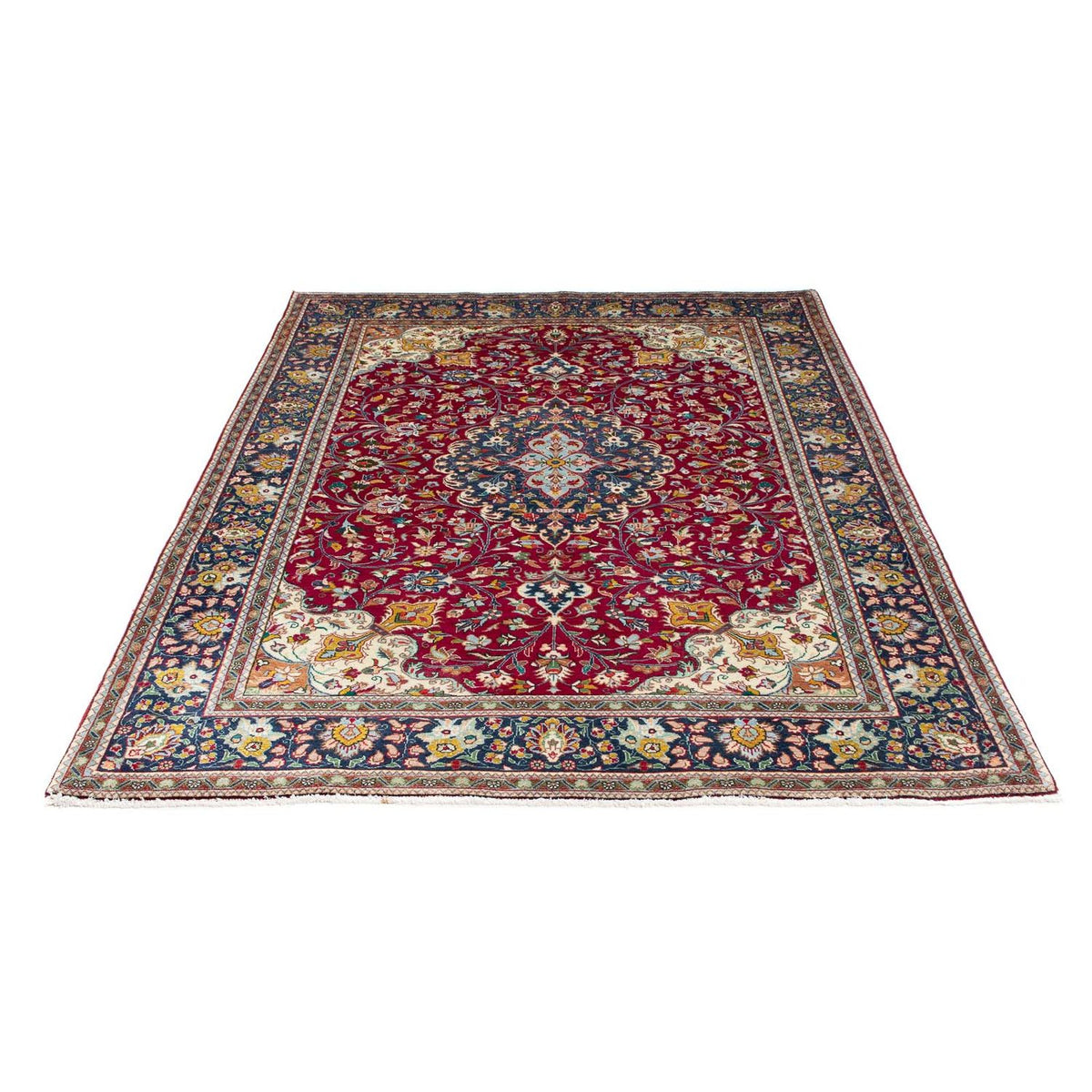 Perzisch tapijt - Tabriz - 196 x 145 cm - rood
