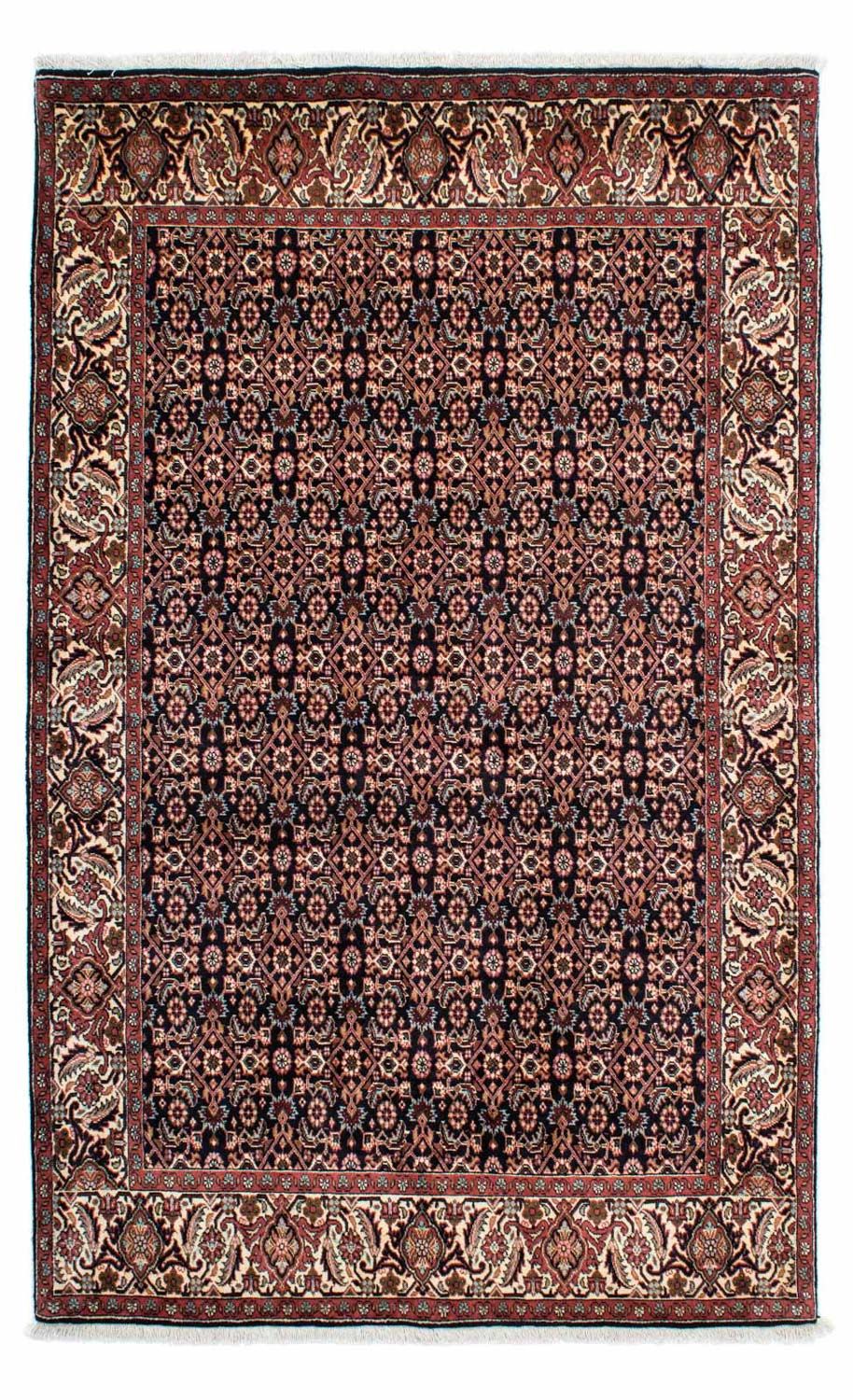 Perzisch tapijt - Bijar - 225 x 140 cm - donkerblauw