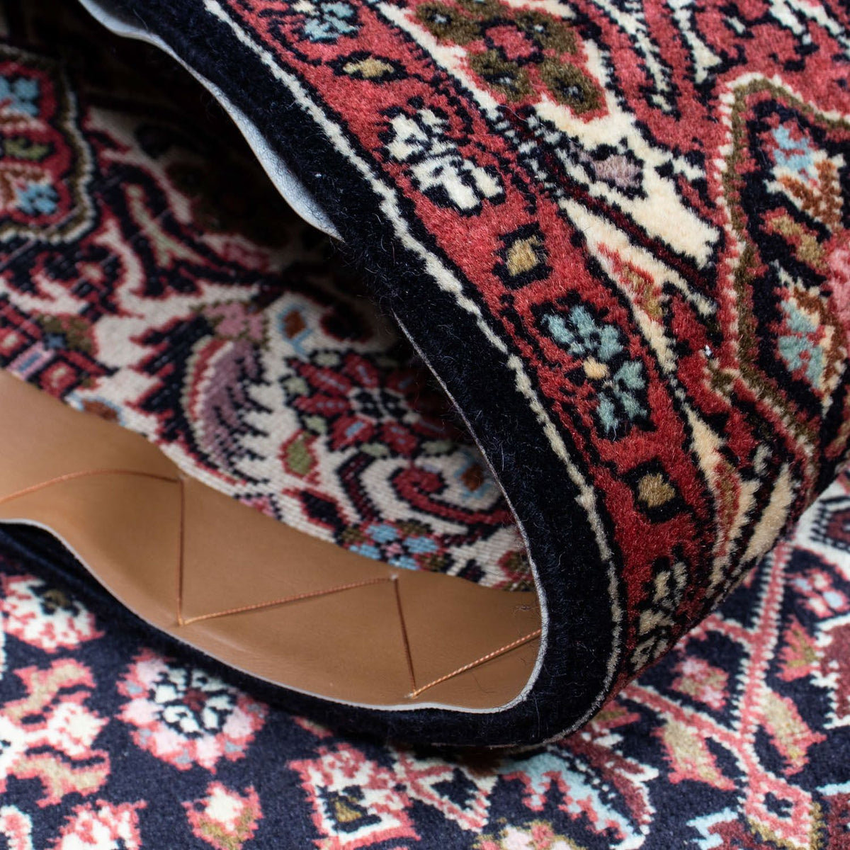 Perzisch tapijt - Bijar - 225 x 140 cm - donkerblauw