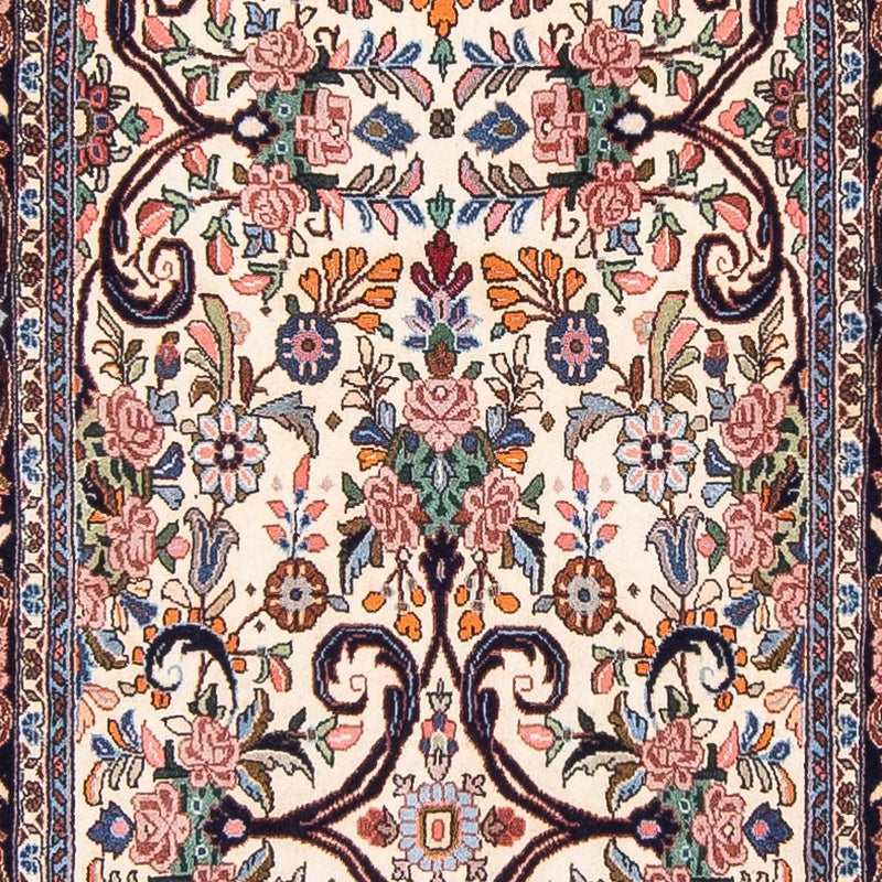 Loper Perzisch tapijt - Bijar - 400 x 91 cm - beige