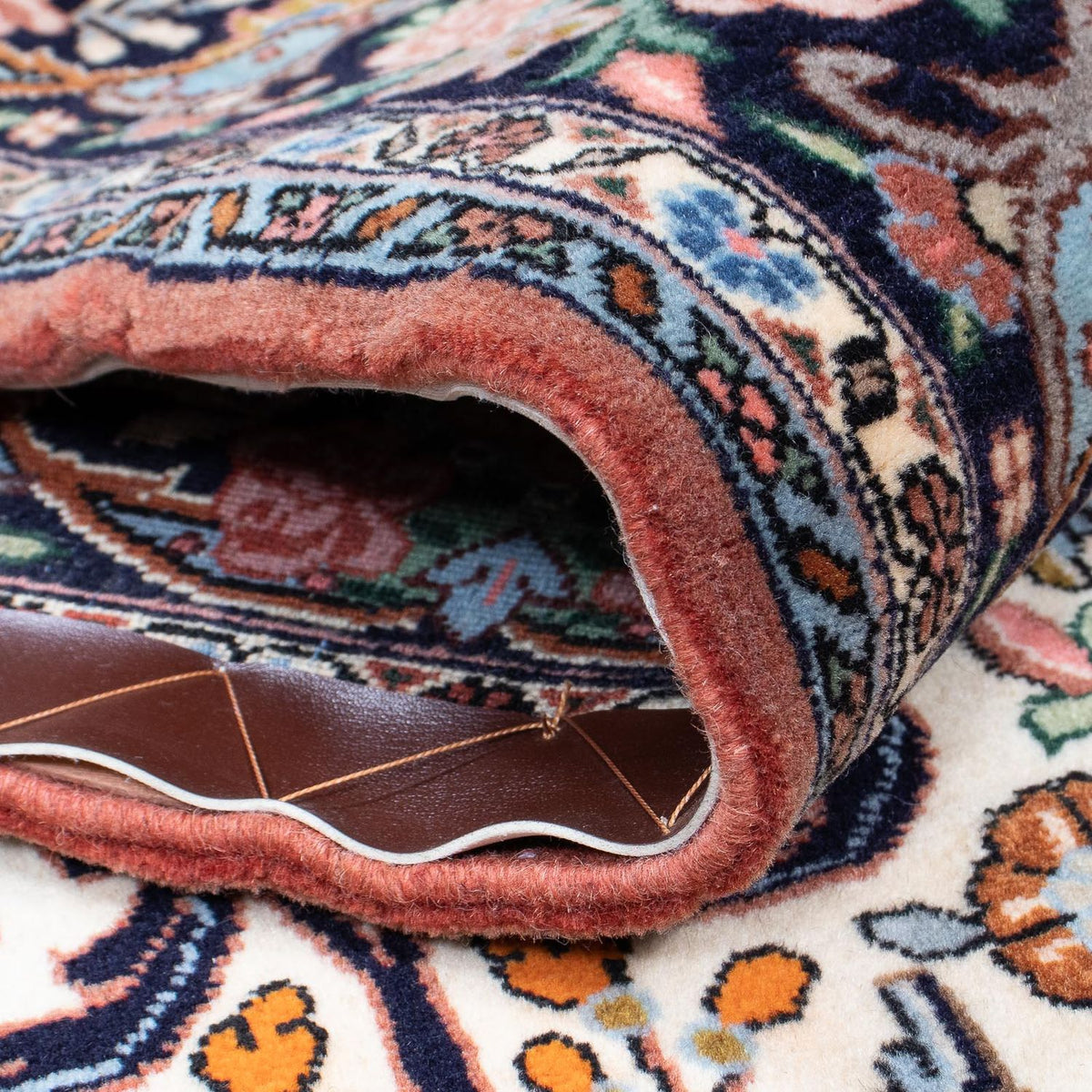 Loper Perzisch tapijt - Bijar - 400 x 91 cm - beige