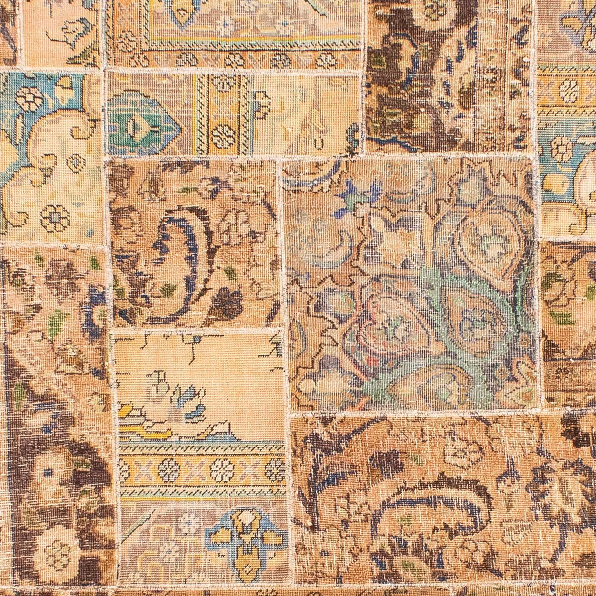 Patchwork tapijt - 305 x 242 cm - veelkleurig