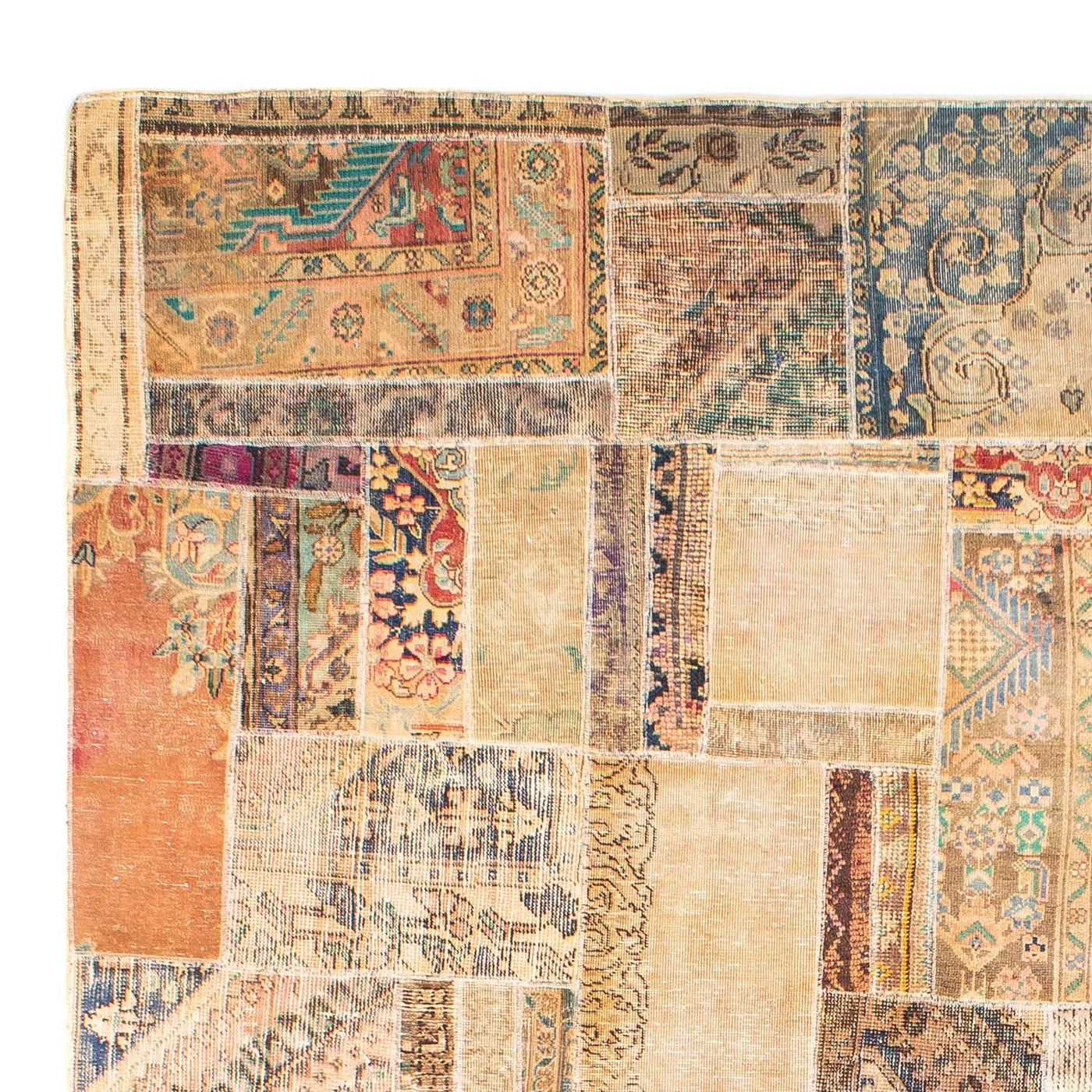 Patchwork tapijt 292x230cm - Perserteppich Wollteppich