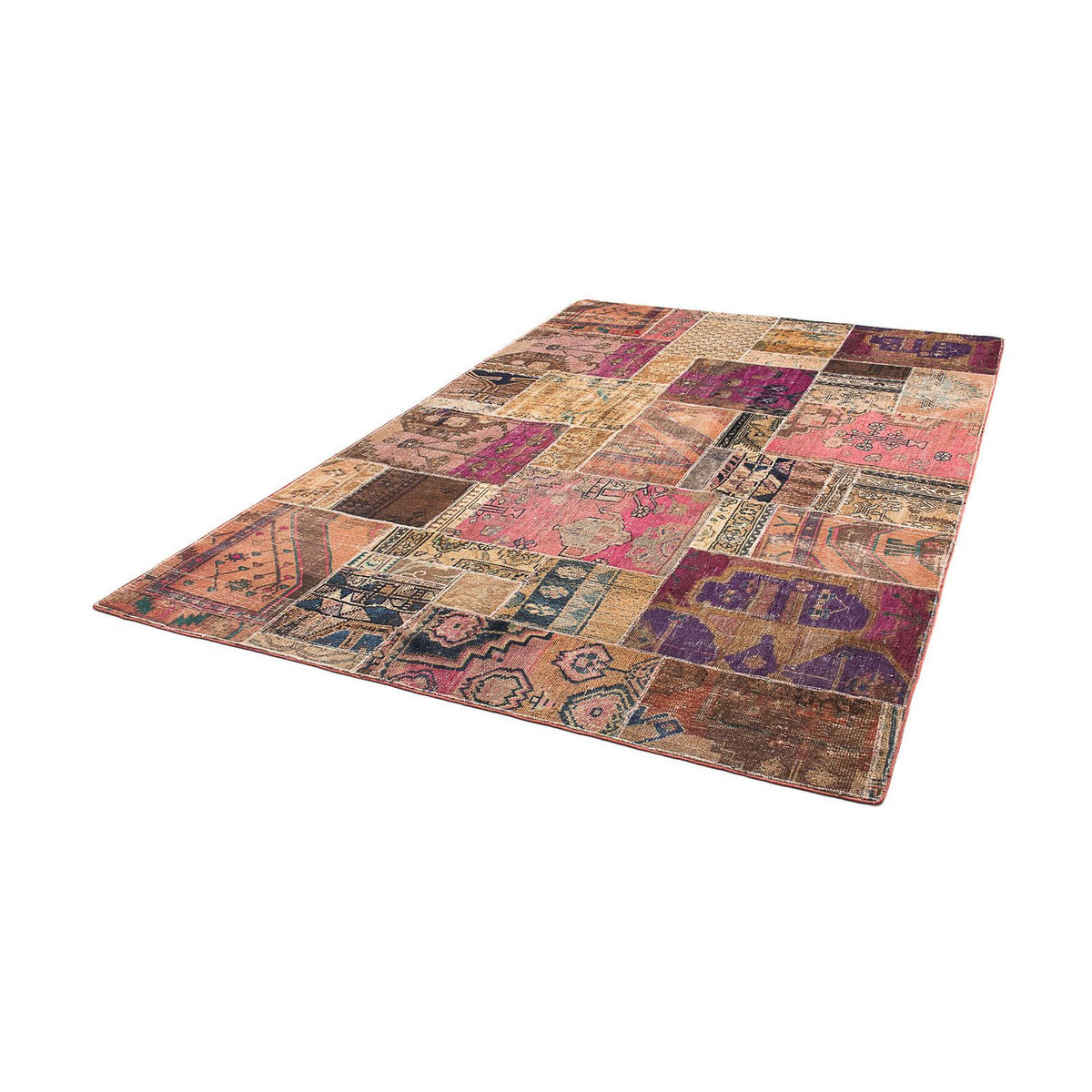 Patchwork tapijt - 272 x 181 cm - veelkleurig