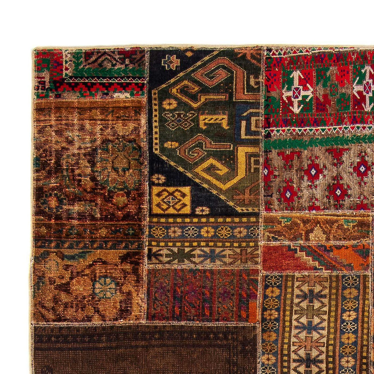 Patchwork tapijt 179x271cm - Wollen tapijt