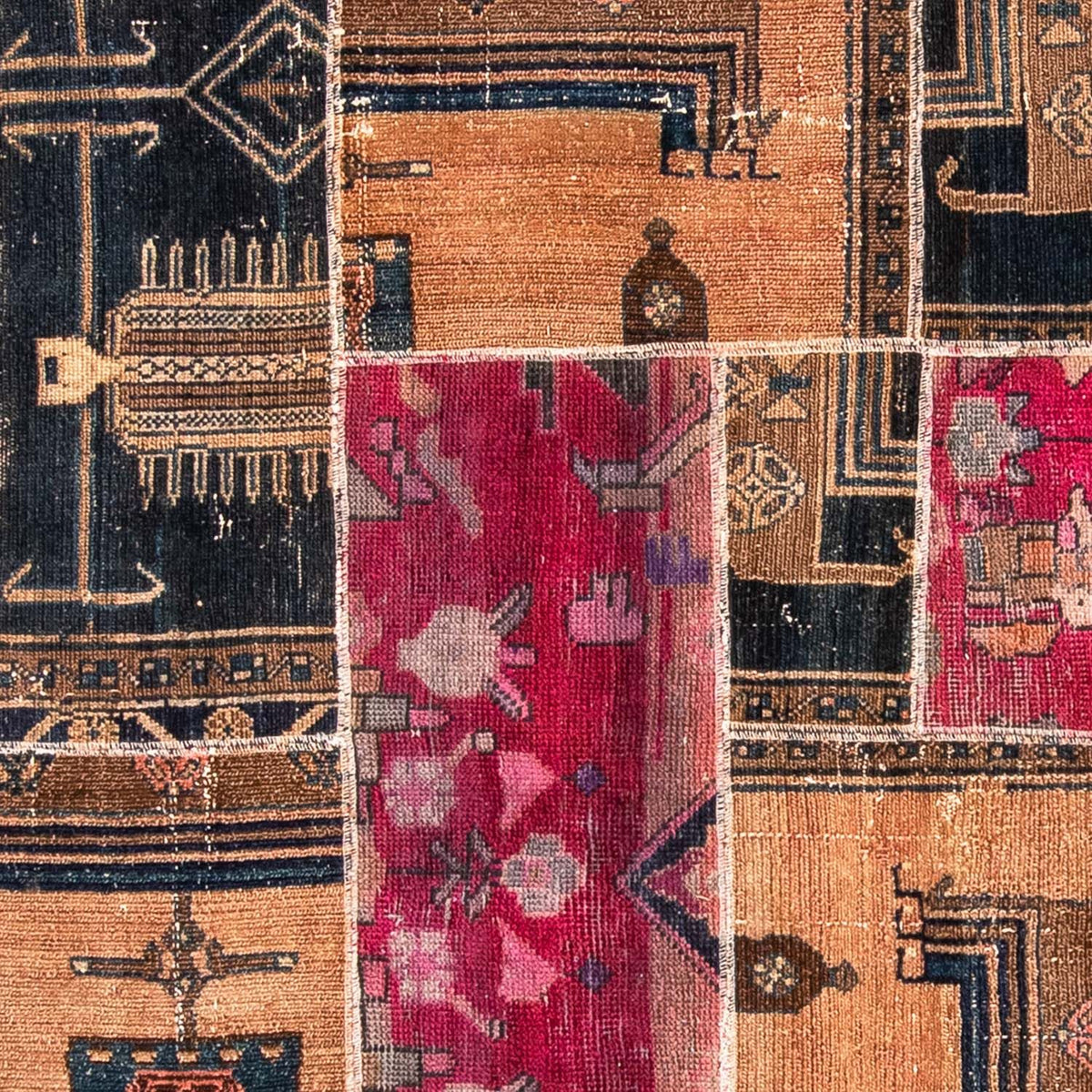 Patchwork tapijt - 244 x 164 cm - veelkleurig