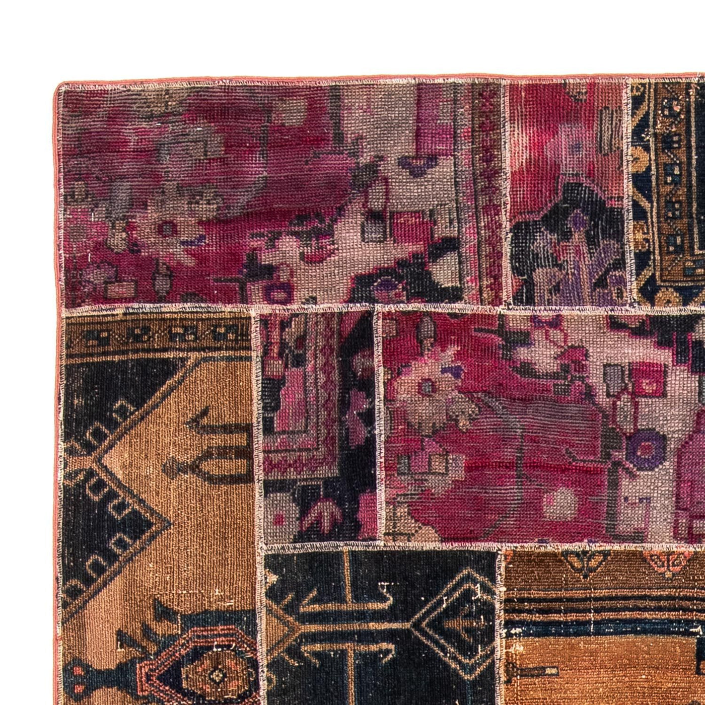 Patchwork tapijt 244x164cm - Perserteppich Wollteppich