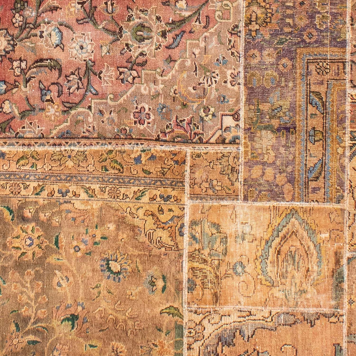 Patchwork tapijt - 301 x 241 cm - veelkleurig