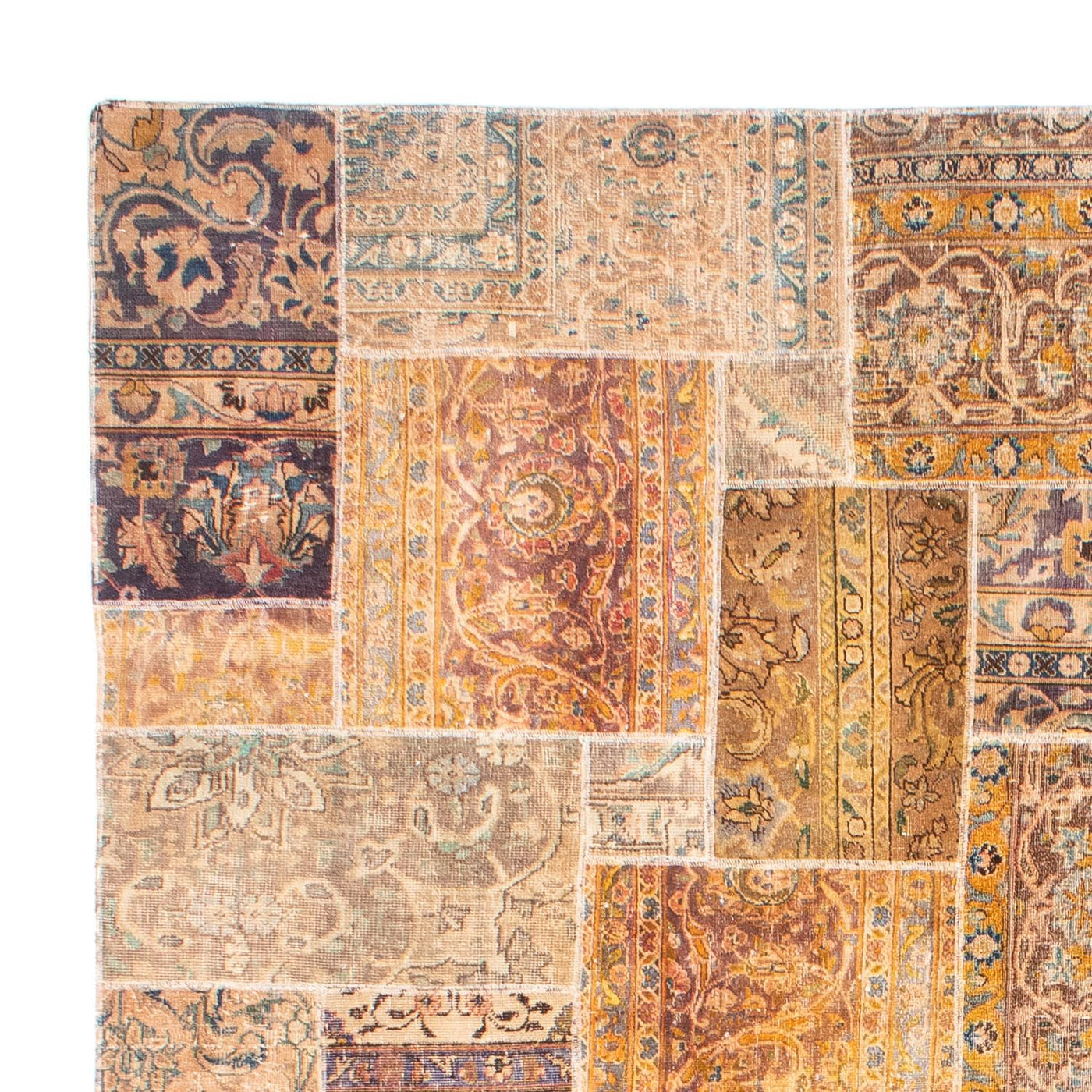 Patchwork tapijt 301x241cm - Perserteppich Wollteppich