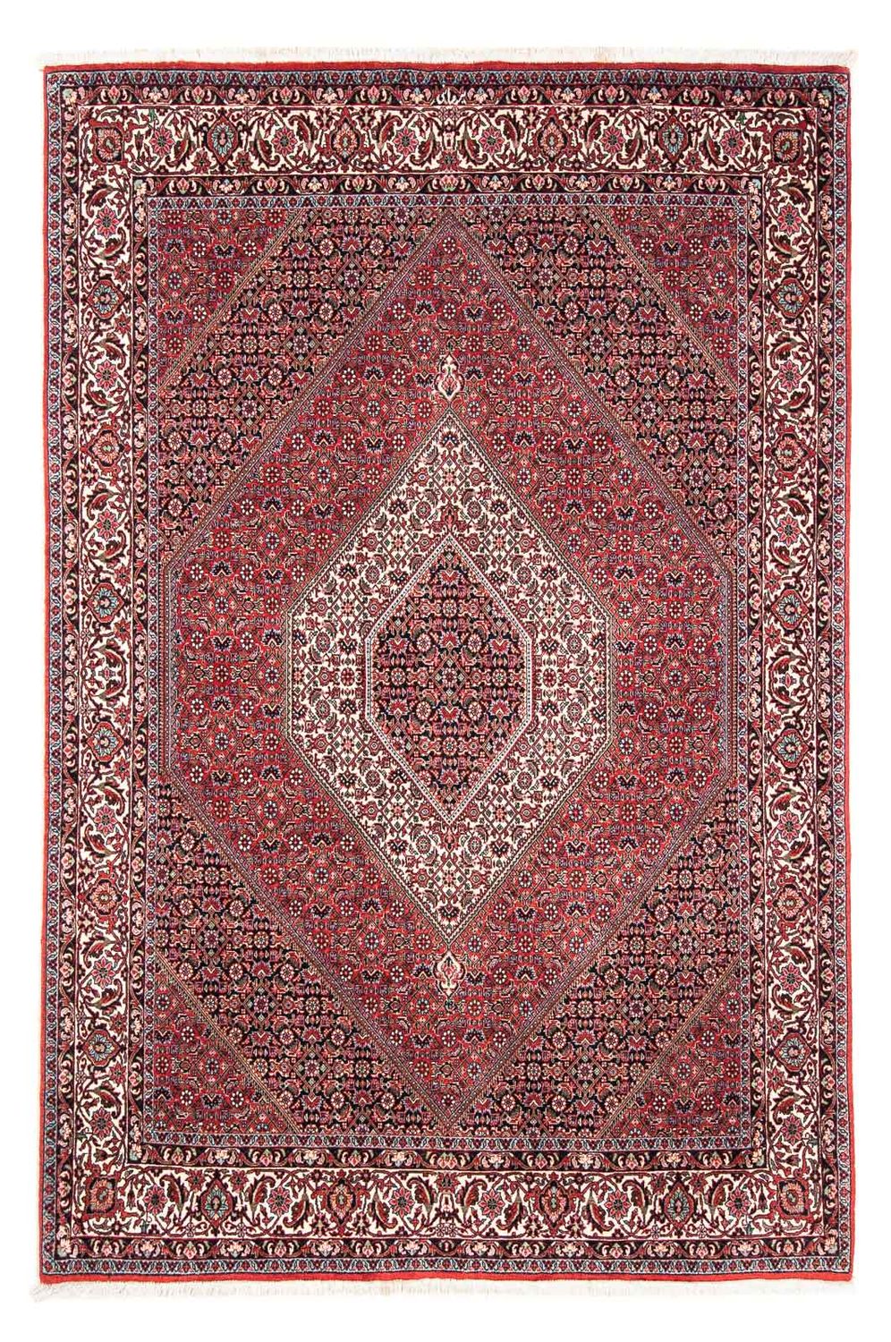 Perzisch tapijt - Bijar - 241 x 172 cm - donkerrood