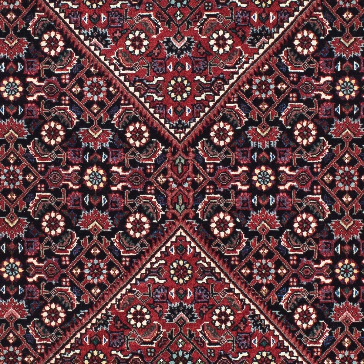 Loper Perzisch tapijt - Bijar - 200 x 76 cm - donkerblauw