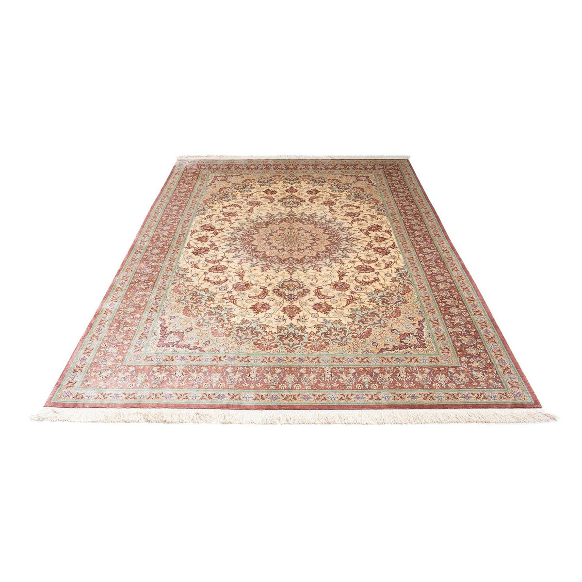 Perzisch tapijt - Ghom - 240 x 160 cm - beige