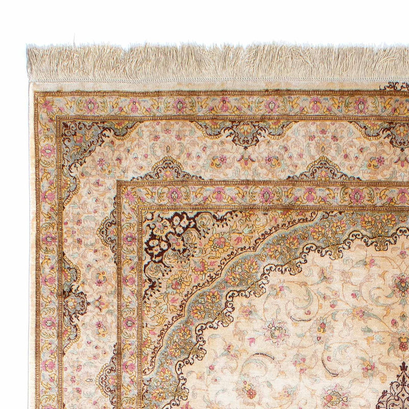 Perzisch tapijt - Ghom - 235 x 157 cm - beige