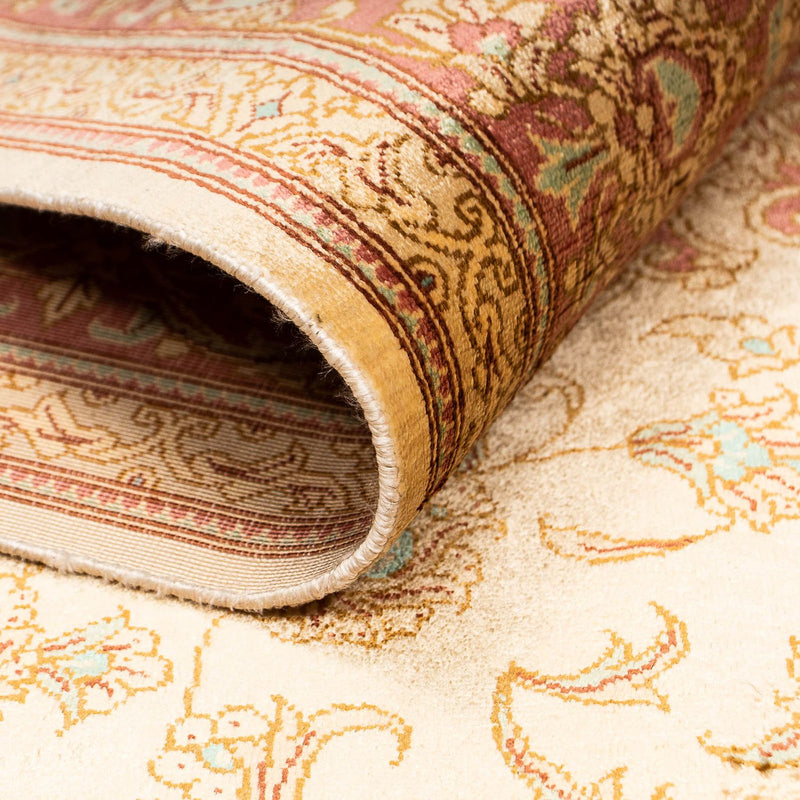 Perzisch tapijt - Ghom - 198 x 134 cm - beige