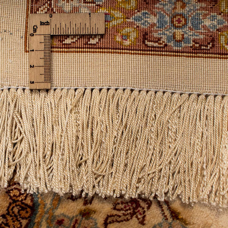 Zijden tapijt - Ghom Silk - Premium - 188 x 130 cm - beige