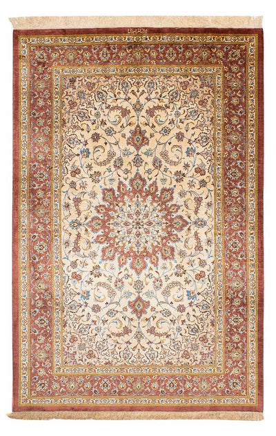 Qom zijde Tapijt 128x200cm - Oosters Tapijt