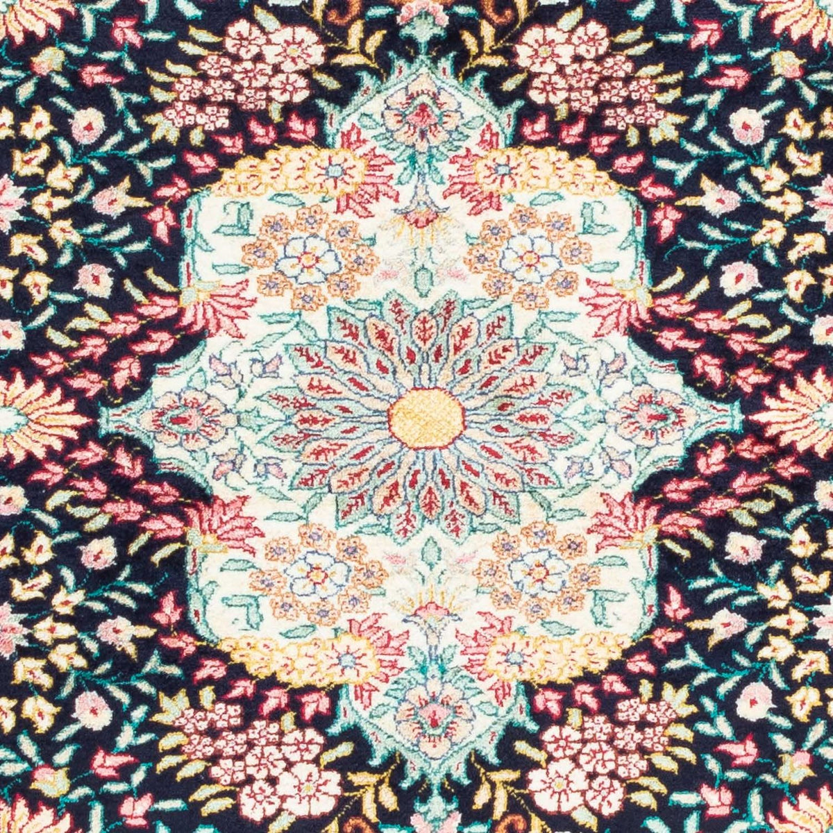 Perzisch tapijt - Ghom - 130 x 81 cm - beige