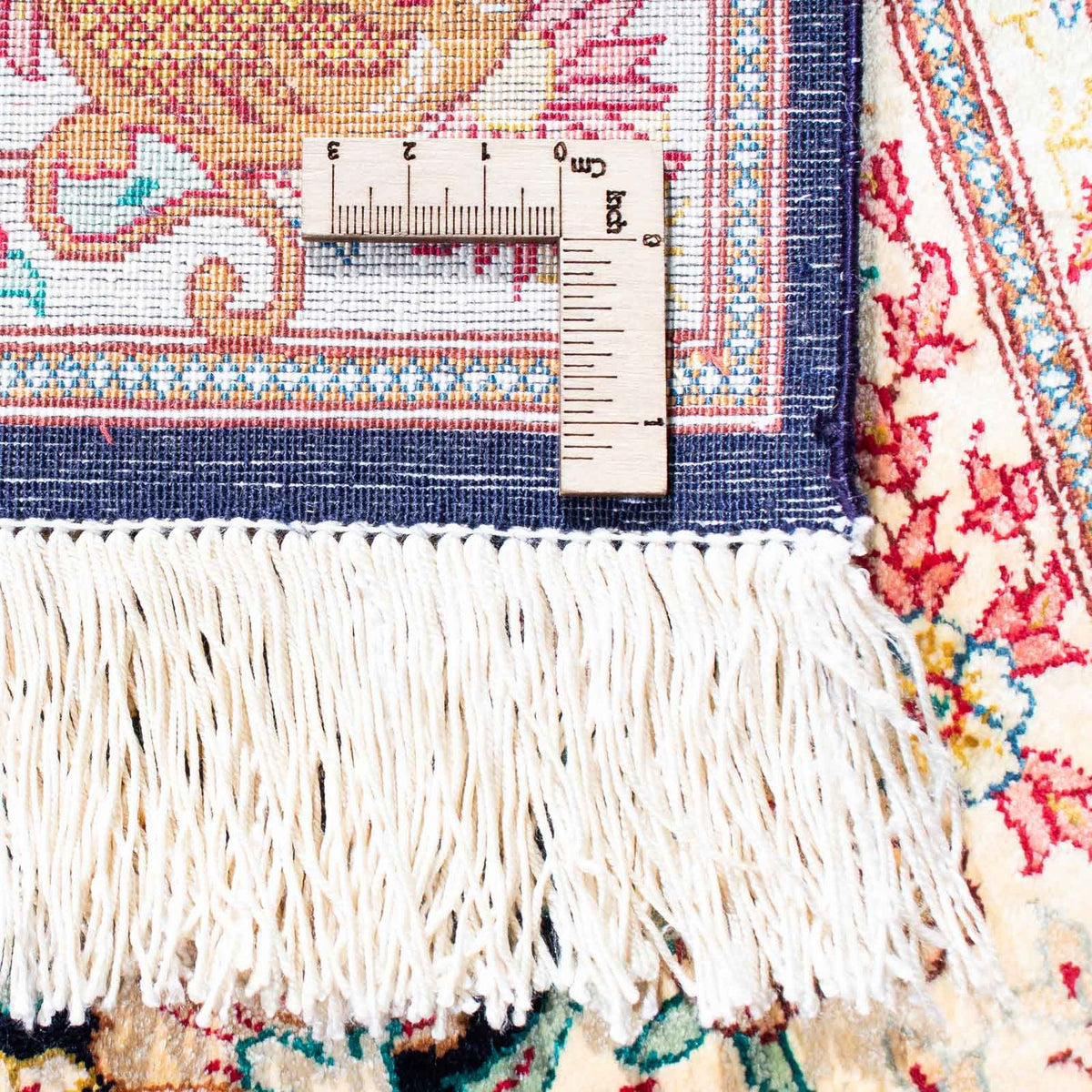 Perzisch tapijt - Ghom - 130 x 81 cm - beige