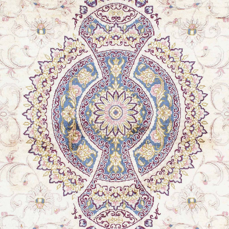 Perzisch tapijt - Ghom - 143 x 100 cm - beige