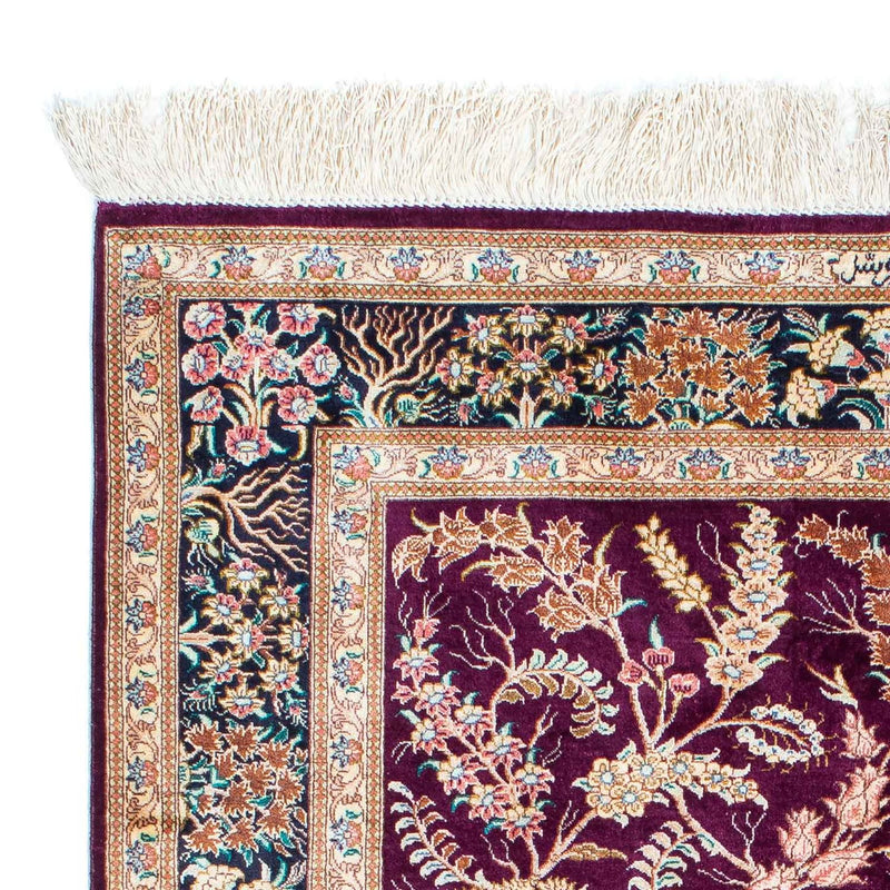 Perzisch tapijt - Ghom - 144 x 97 cm - paars