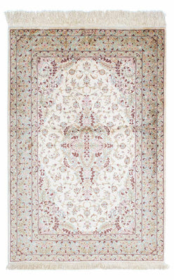 Perzisch tapijt - Ghom - 147 x 98 cm - beige